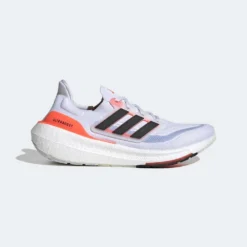 ADIDAS Men's Ultraboost Light Running Shoe - Ftwr White/Core Black/Solar Red - Regular (D)