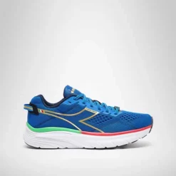 Diadora Men's Equipe Atomo Running Shoe - Royal Blue/Gold - Regular (D)