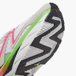Diadora Women's Atomo V7000 Running Shoe - White/Green Fluo/Pink Fluo -Nike Store 101.179068 D0250 30 HR