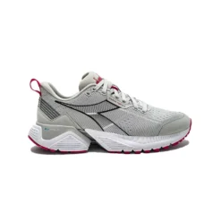 Diadora Women's Mythos Blushield Vigore 2 Running Shoe - Silver Dd/Blk/Rubine Red - Regular (B)