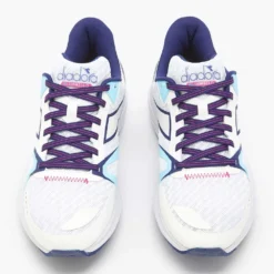 Diadora Women's Mythos Blushield Vortice 8 Running Shoe - White/Blueprint- Regular (B) -Nike Store 101.179080 C4127 50 HR