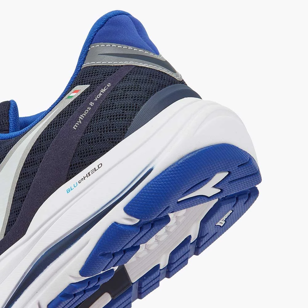 Diadora Men's Mythos Blushield Vortice 8 Running Shoe- Blue Corsair/White/Surf The Web - Regular (D) 2 Diadora Men's Mythos Blushield Vortice 8 Running Shoe- Blue Corsair/White/Surf The Web - Regular (D) - Image 2