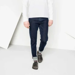 Birkenstock Women's Boston SFB Oiled Leather - Iron - Regular -Nike Store 1013255 f look m