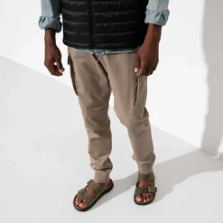 Birkenstock Men's Arizona Rugged Sandal - Faded Khaki - Regular -Nike Store 1018463 f look m