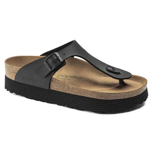 Birkenstock Gizeh Platform Vegan - Birko Flor Black- Regular/Wide 1 Birkenstock Gizeh Platform Vegan - Birko Flor Black- Regular/Wide