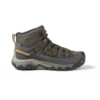 Keen Men's Targhee III Leather Mid Waterproof Hiking Boot - Black Olive/Golden Brown - Wide (2E)