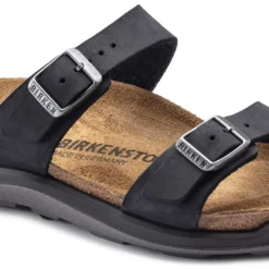 Birkenstock Women's Sierra Oiled Leather Sandal - Black - Regular/Wide -Nike Store 1018704 detail 1
