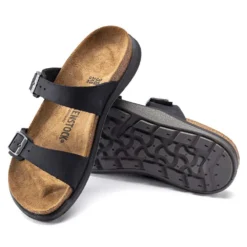 Birkenstock Women's Sierra Oiled Leather Sandal - Black - Regular/Wide -Nike Store 1018704 sole