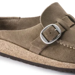 Birkenstock Women's Buckley Suede - Grey Taupe- Medium/Narrow -Nike Store 1019490 detail 1 1