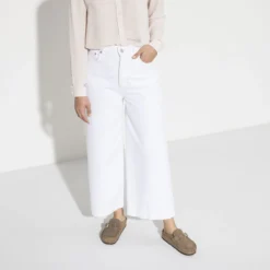 Birkenstock Women's Buckley Suede - Grey Taupe- Medium/Narrow -Nike Store 1019490 f look f 1