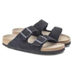 Birkenstock Arizona Suede Soft Footbed -Midnight- Medium/Narrow -Nike Store 1020716 pair