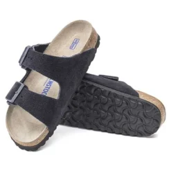 Birkenstock Arizona Suede Soft Footbed -Midnight- Medium/Narrow -Nike Store 1020716 sole