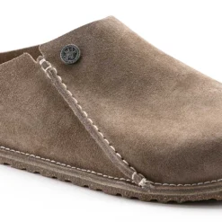 Birkenstock Women's Zermatt Suede Slipper - Gray Taupe - Medium/Narrow -Nike Store 1021318 detail 1