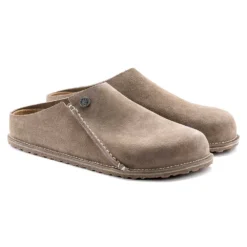 Birkenstock Women's Zermatt Suede Slipper - Gray Taupe - Medium/Narrow -Nike Store 1021318 pair