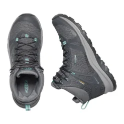 Keen Women's Terradora II Mid Waterproof Hiking Boot - Magnet/Ocean Wave - Regular (B) -Nike Store 1022353 PLD large