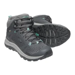 Keen Women's Terradora II Mid Waterproof Hiking Boot - Magnet/Ocean Wave - Regular (B) -Nike Store 1022353 PPS large