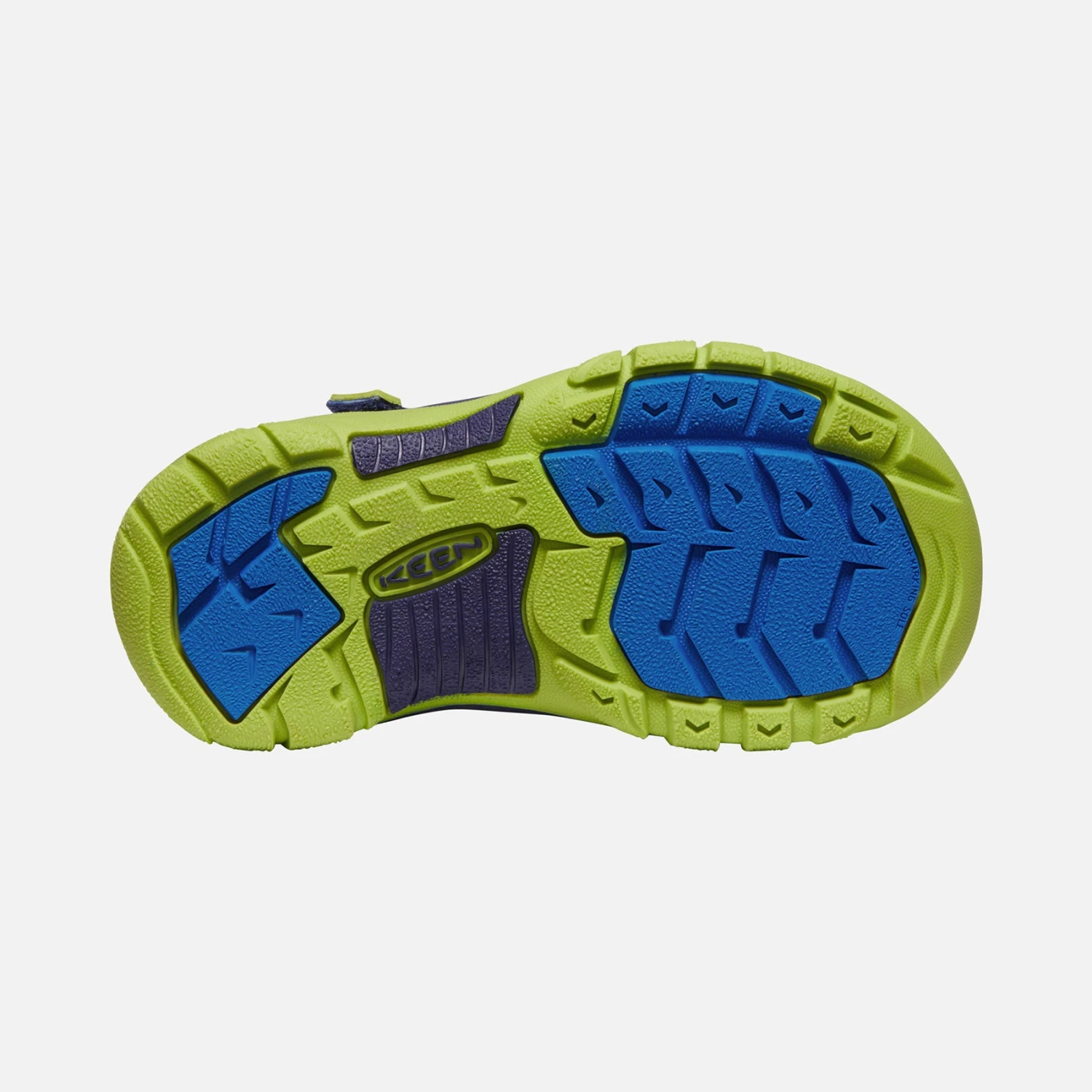 Keen Little Kids' Newport H2 Sandal - Blue Depths/Chartureuse 2 Keen Little Kids' Newport H2 Sandal - Blue Depths/Chartureuse - Image 2