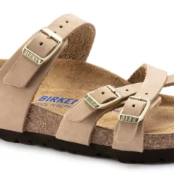 Birkenstock Women's Franca Nubuck Soft Footbed - Sandcastle- Regular/Wide -Nike Store 1022956 detail 1