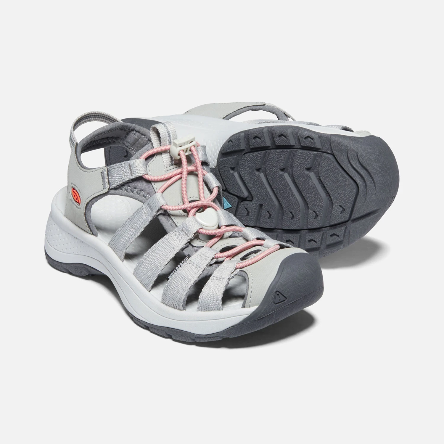 Keen Women's Astoria West Sandal - Grey/Coral- Regular (B) 5 Keen Women's Astoria West Sandal - Grey/Coral- Regular (B) - Image 5