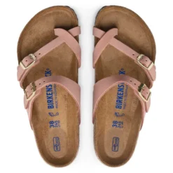 Birkenstock Women's Mayari NuBuck Soft Footbed - Old Rose- Regular/Wide -Nike Store 1023964 top
