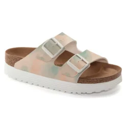 Birkenstock Women's Arizona Platform Sandal- Watercolor Pink- Medium/Narrow