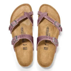 Birkenstock Women's Mayari Oiled Leather Sandal - Lavender - Regular/Wide -Nike Store 1025053 top