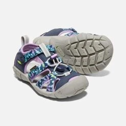 Keen Little Kids' Seacamp II CNX Sandal - Black Iris/African Violet -Nike Store 1025136 PPS PDP