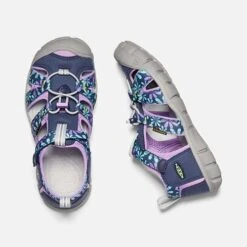 Keen Big Kids' Seacamp II CNX Sandal - Black Iris/African Violet -Nike Store 1025149 PLD PDP