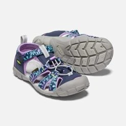 Keen Big Kids' Seacamp II CNX Sandal - Black Iris/African Violet -Nike Store 1025149 PPS PDP
