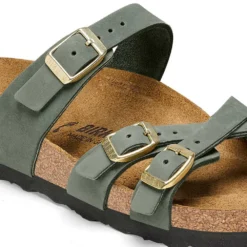 Birkenstock Women's Franca Nubuck Sandal - Thyme - Regular/Wide -Nike Store 1025725 detail 1