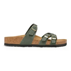 Birkenstock Women's Franca Nubuck Sandal - Thyme - Regular/Wide -Nike Store 1025725 side