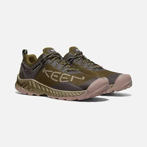 Keen Men's NXIS Evo WP Hiking Shoe - Dark Olive/Black Olive - Regular (D) 2 Keen Men's NXIS Evo WP Hiking Shoe - Dark Olive/Black Olive - Regular (D) - Image 2