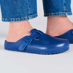 Birkenstock Women's Boston EVA Clog - Navy - Medium/Narrow -Nike Store 1026216 f closeup m