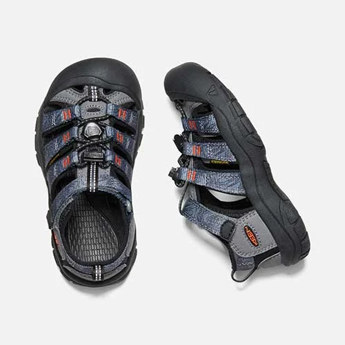 Keen Little Kids' Newport H2 Sandal - Steel Grey/Black 5 Keen Little Kids' Newport H2 Sandal - Steel Grey/Black - Image 5