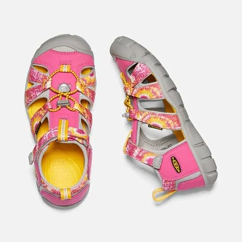 Little Kids' Seacamp II CNX Sandal - Multi/Keen Yellow 4 Little Kids' Seacamp II CNX Sandal - Multi/Keen Yellow - Image 4