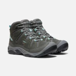 Keen Women's Circadia Mid WP Hiking Boot - Steel Grey/Cloud Blue - Regular (B) -Nike Store 1026763 PLA PDP 1