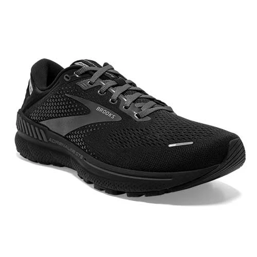 BROOKS Men's Adrenaline GTS 22 Running Shoe - Black/Black/Ebony- Regular (D) 2 BROOKS Men's Adrenaline GTS 22 Running Shoe - Black/Black/Ebony- Regular (D) - Image 2