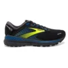 BROOKS Men's Adrenaline GTS 22 Running Shoe- Black/Blue/Nightlife- Regular (D)