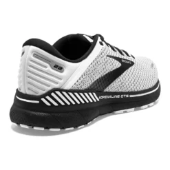BROOKS Men's GTS 22 Running Shoe - White/Grey/Black - Wide (2E) -Nike Store 110366 135 H Adrenaline GTS 22 32029581 620a 4d28 a9d3 65f1ece1434a
