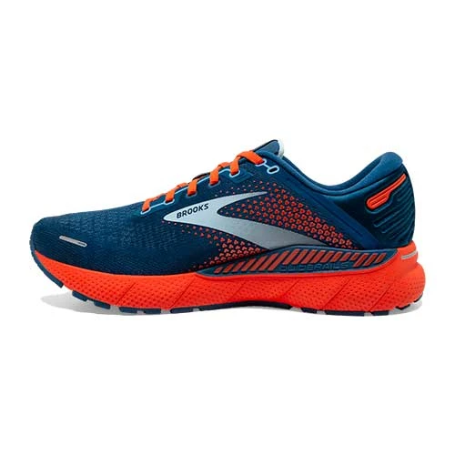 BROOKS Men's Adrenaline GTS 22 Running Shoe - Blue/Light Blue/Orange - Regular (D) 4 BROOKS Men's Adrenaline GTS 22 Running Shoe - Blue/Light Blue/Orange - Regular (D) - Image 4