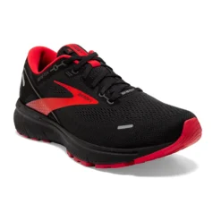 BROOKS Men's Ghost 14 GoreTEX Running Shoe - Black/Blackened Pearl/High Risk Red — Regular (D) -Nike Store 110368 004 A Ghost 14 GTX