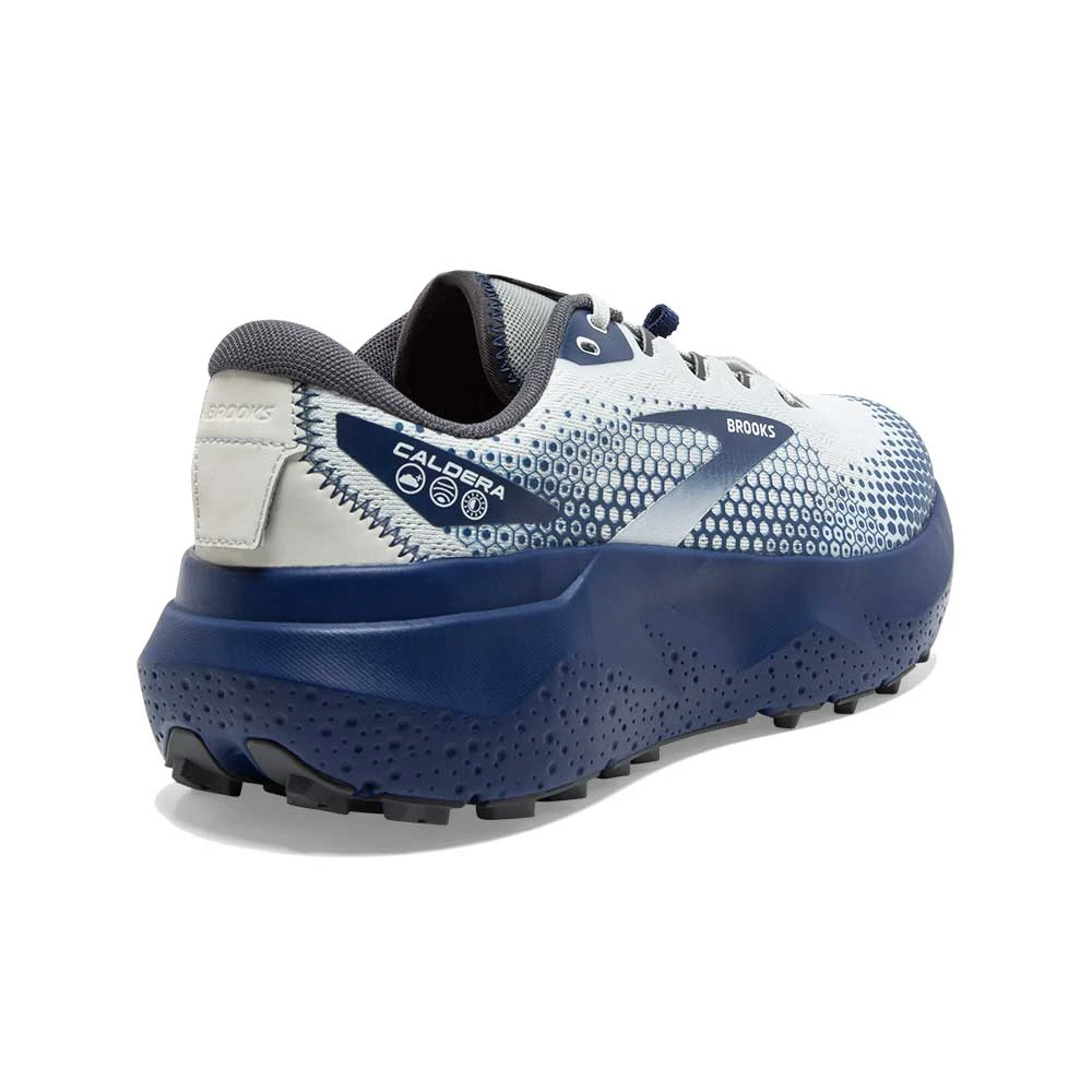 BROOKS Men's Caldera 6 Trail Running Shoe - Oyster/Blue Depths/Pearl - Regular (D) 3 BROOKS Men's Caldera 6 Trail Running Shoe - Oyster/Blue Depths/Pearl - Regular (D) - Image 3