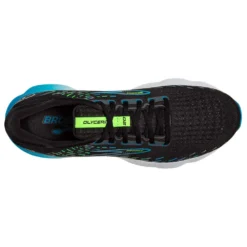 BROOKS Men's Glycerin 20 Running Shoe- Black/Hawaiian Ocean/Green - Regular (D) -Nike Store 110382 006 O Glycerin 20