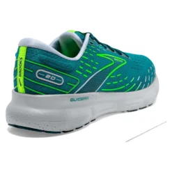 BROOKS Men's Glycerin 20 Running Shoe - Kayaking/Heron/Green Gecko - Regular (D) -Nike Store 110382 386 H Glycerin 20