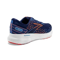 BROOKS Men's Glycerin 20 Running Shoe - Blue Depths/Palace Blue/Orange - Regular (D) -Nike Store 110382 444 H Glycerin 20