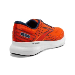 BROOKS Men's Glycerin 20 Running Shoe- Orange/Titan/Flame- Regular (D) -Nike Store 110382 843 H Glycerin 20