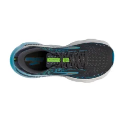 BROOKS Men's Glycerin GTS 20 Running Shoes - Black/Hawaiian Ocean/Green - Regular (D) -Nike Store 110383 006 O Glycerin GTS 20