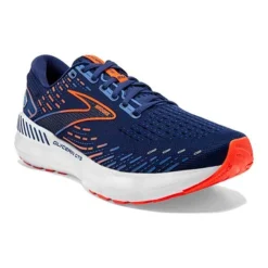 BROOKS Men's Glycerin GTS 20 Running Shoe - Blue Depths/Palace Blue/Orange - Wide (2E) 8 BROOKS Men's Glycerin GTS 20 Running Shoe - Blue Depths/Palace Blue/Orange - Wide (2E) -Nike Store 110383 444 A Glycerin GTS 20