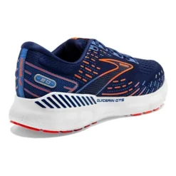 BROOKS Men's Glycerin GTS 20 Running Shoe - Blue Depths/Palace Blue/Orange - Wide (2E) 9 BROOKS Men's Glycerin GTS 20 Running Shoe - Blue Depths/Palace Blue/Orange - Wide (2E) -Nike Store 110383 444 H Glycerin GTS 20