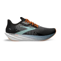 BROOKS Men's Hyperion Max Running Shoe- Black/Grey/Orange Clown Fish - Regular (D)
